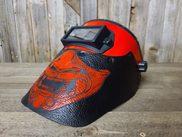 Outlaw Leather - Welding Hood - Samurai Mask with Name