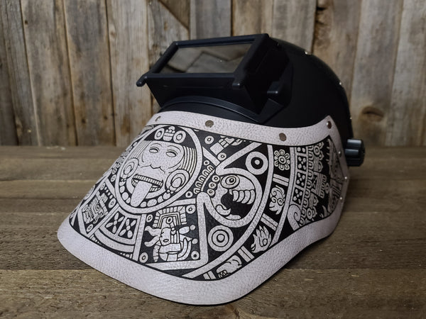 Outlaw Leather - Welding Hood - White Aztec