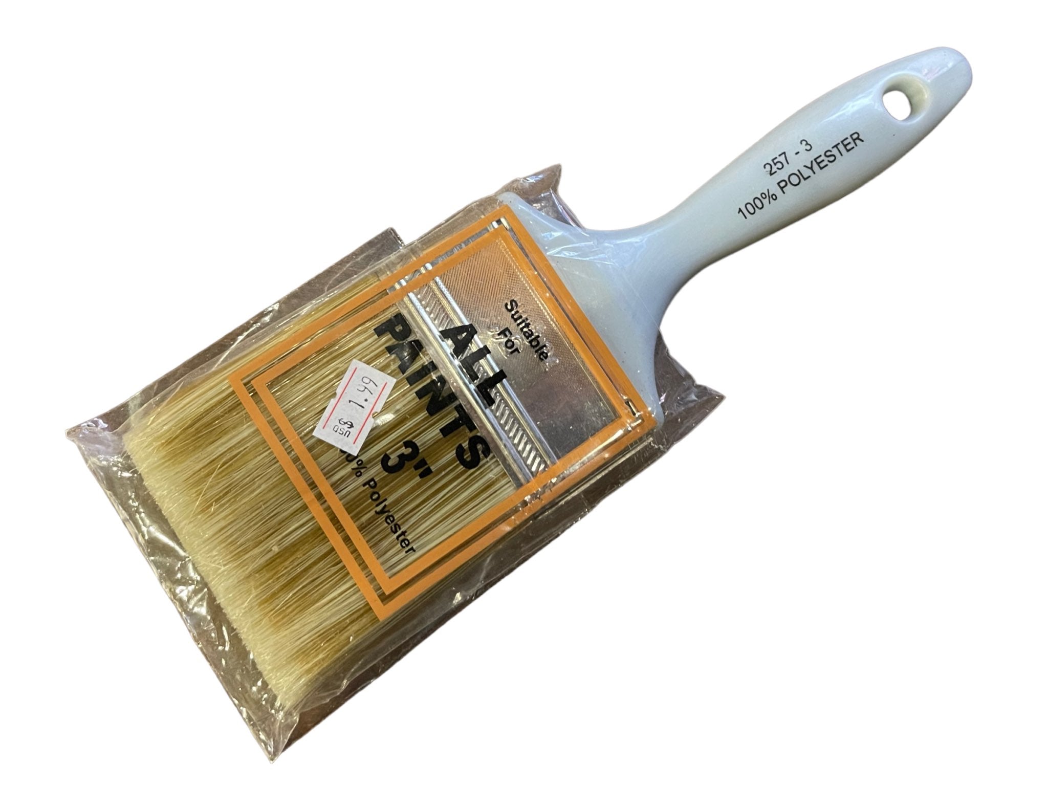SALE Magnolia Brush 257-3 Paint Brush, Polyester Bristles, 3
