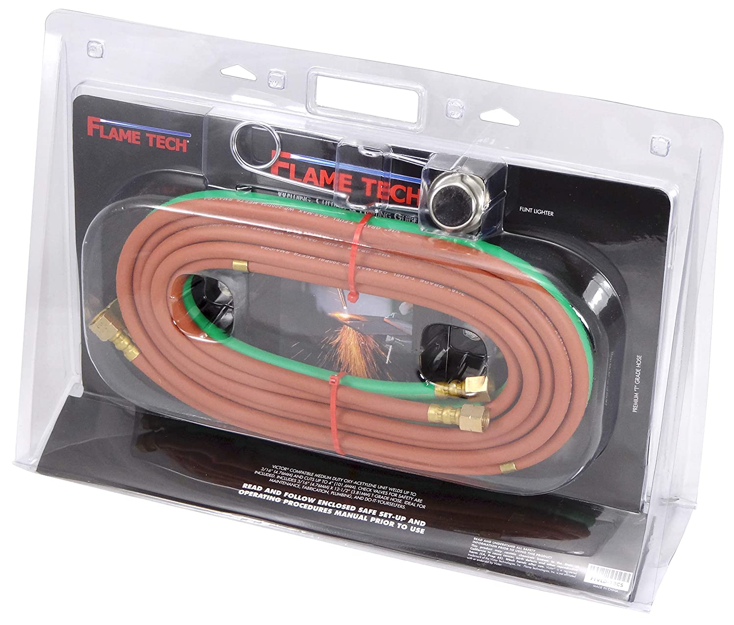 FLAME TECH® Medium/Light Duty Kit for Cutting and Welding, Cuts up to