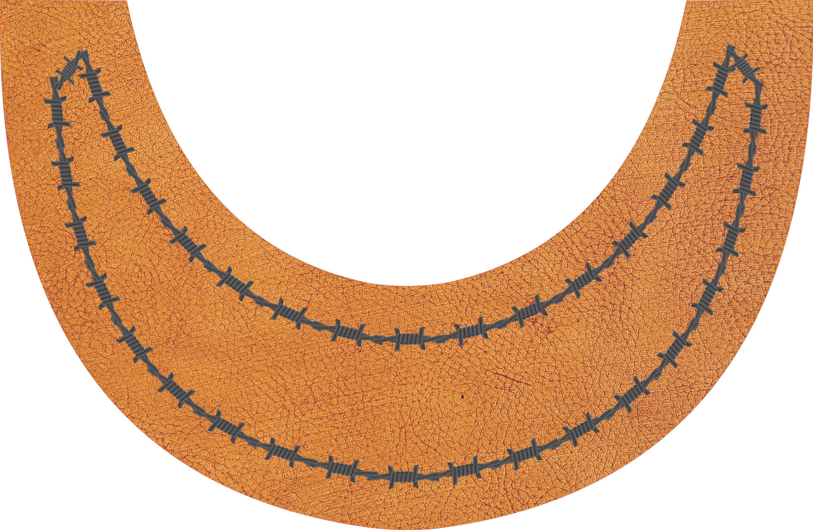 Barbwire Top Bib  by Outlaw Leather