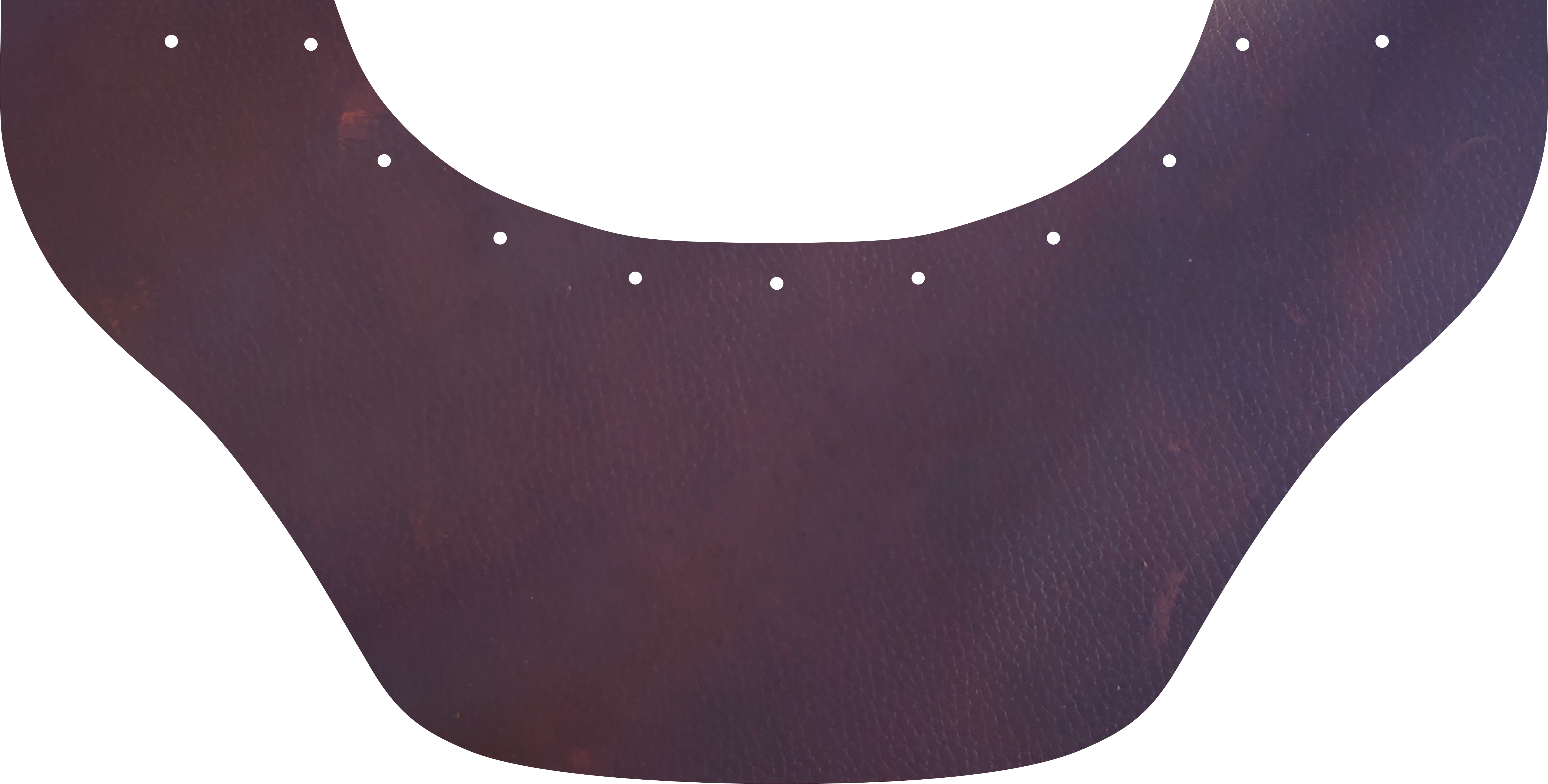 Brown Leather Bottom Bib  by Outlaw Leather