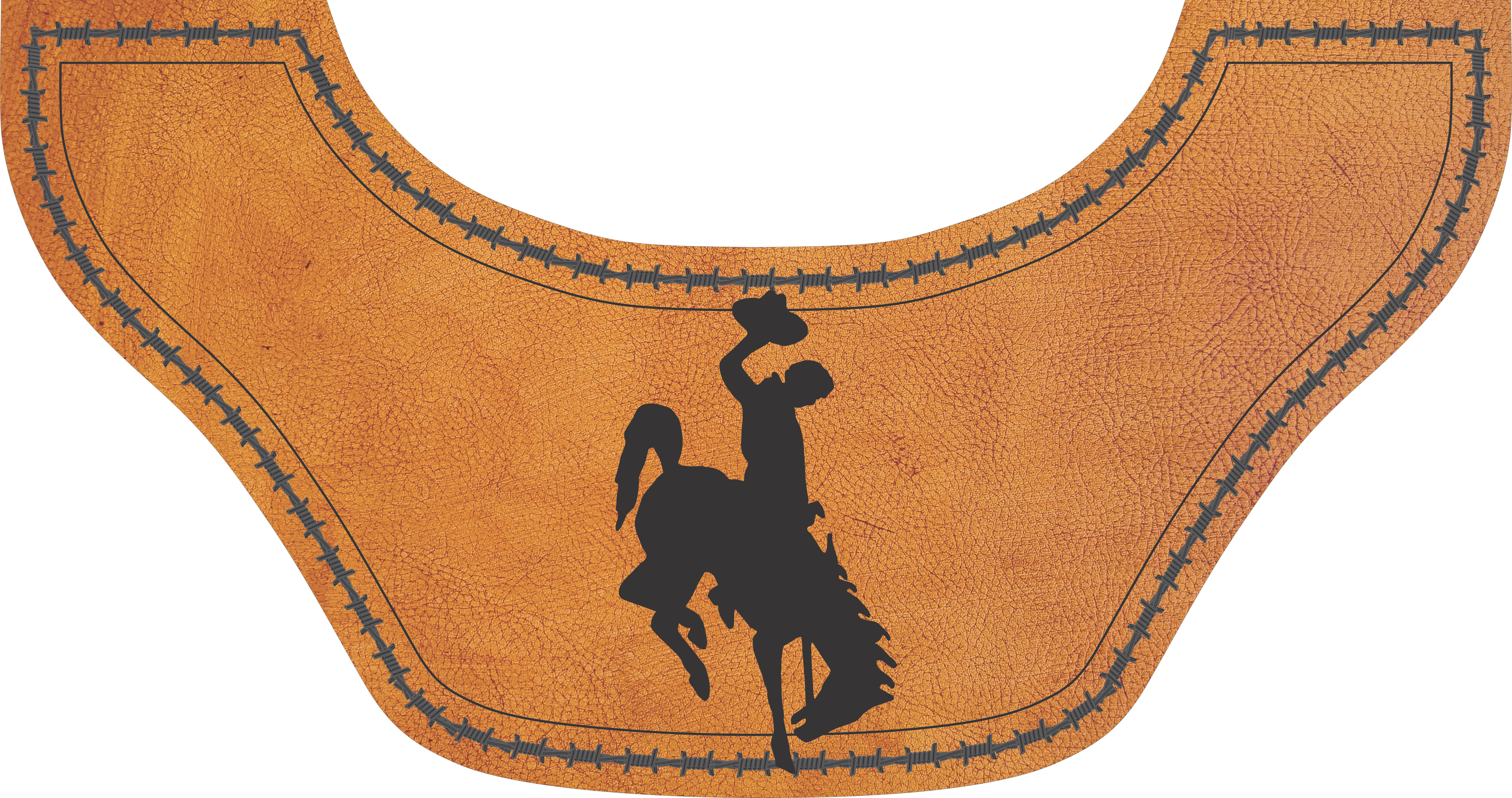 Wyoming Bucking Cowboy  by Outlaw Leather