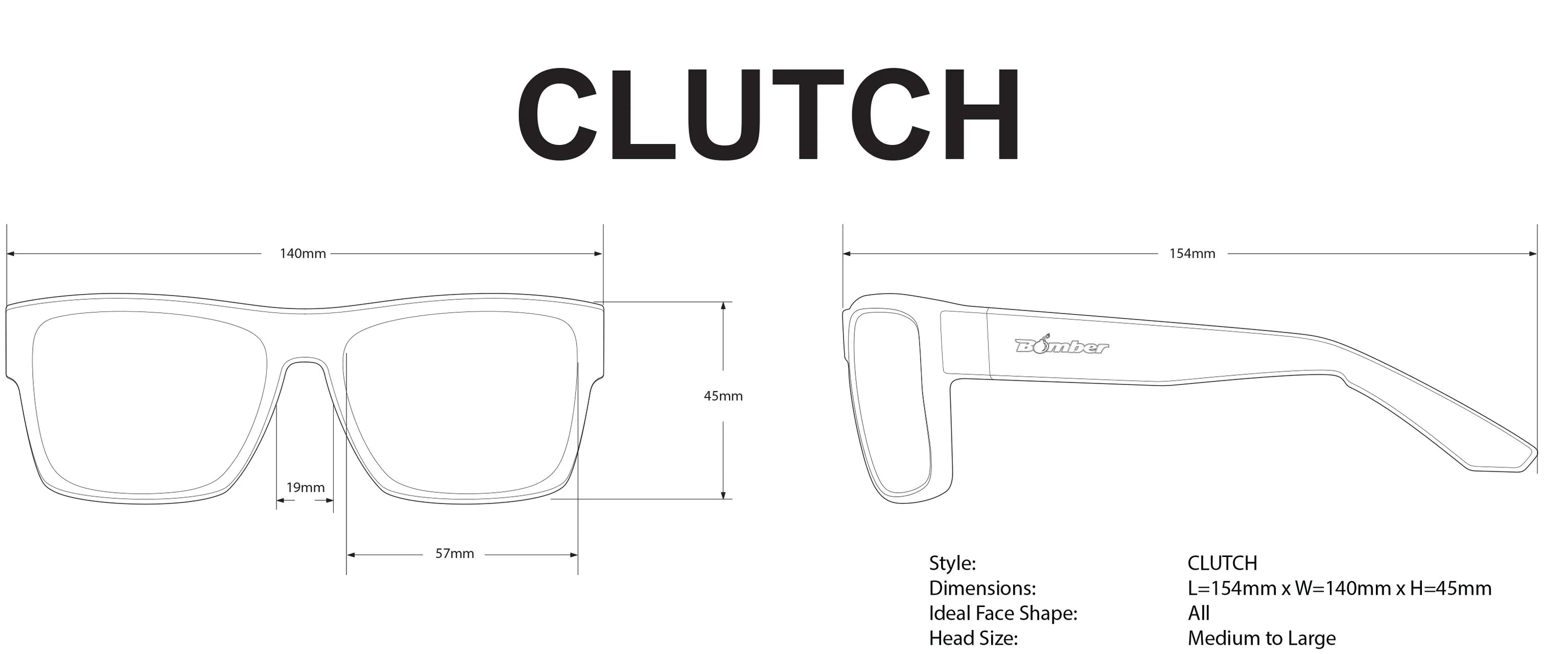 CLUTCH Safety - Polarized Revo Pink Mirror Crystal Bomber