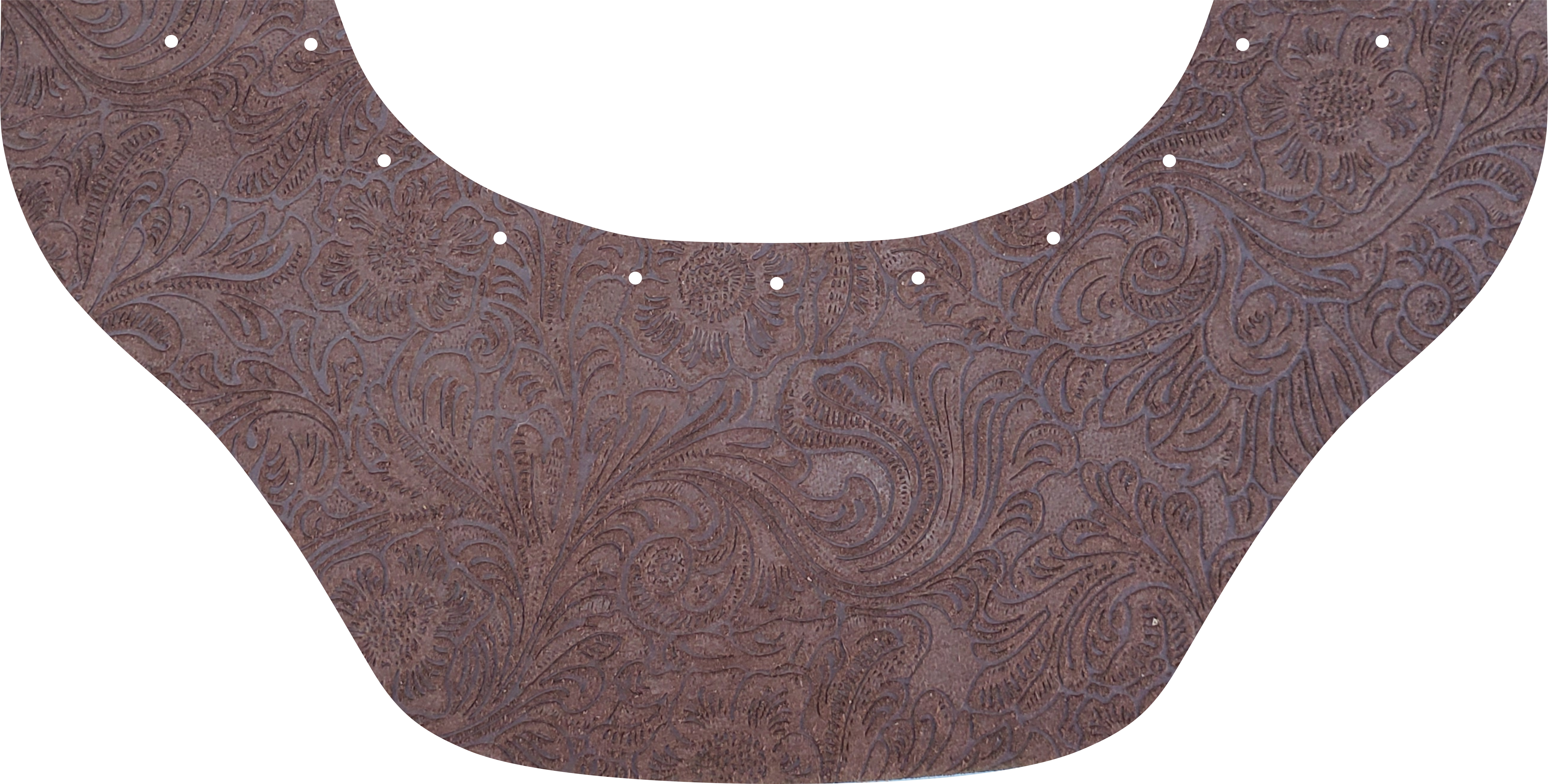 Floral Brown Bottom Bib  by Outlaw Leather