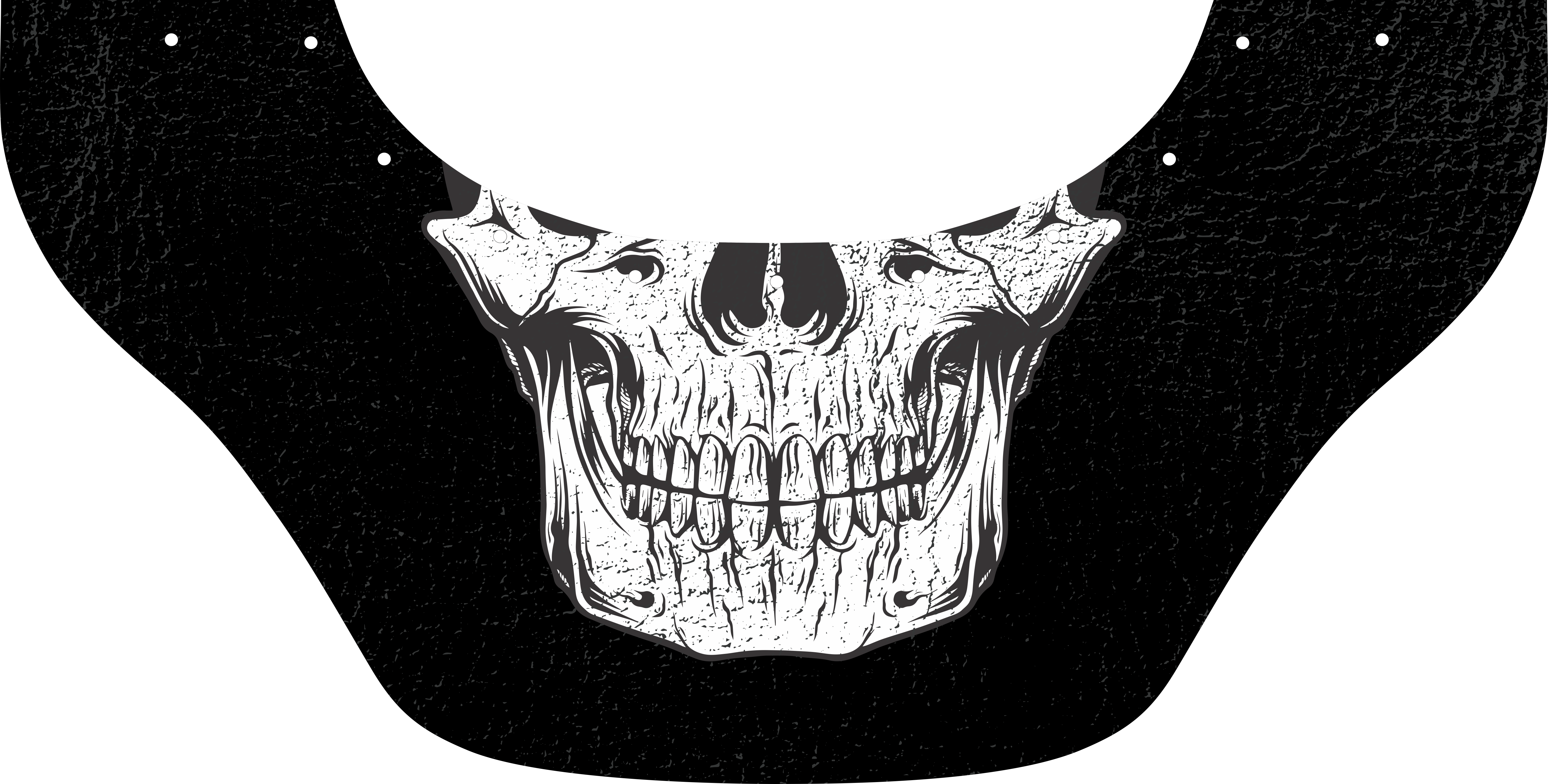 Skull Mouth Bottom Bib  by Outlaw Leather