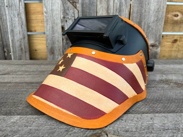 Outlaw Leather - Welding Hood - USA- brown