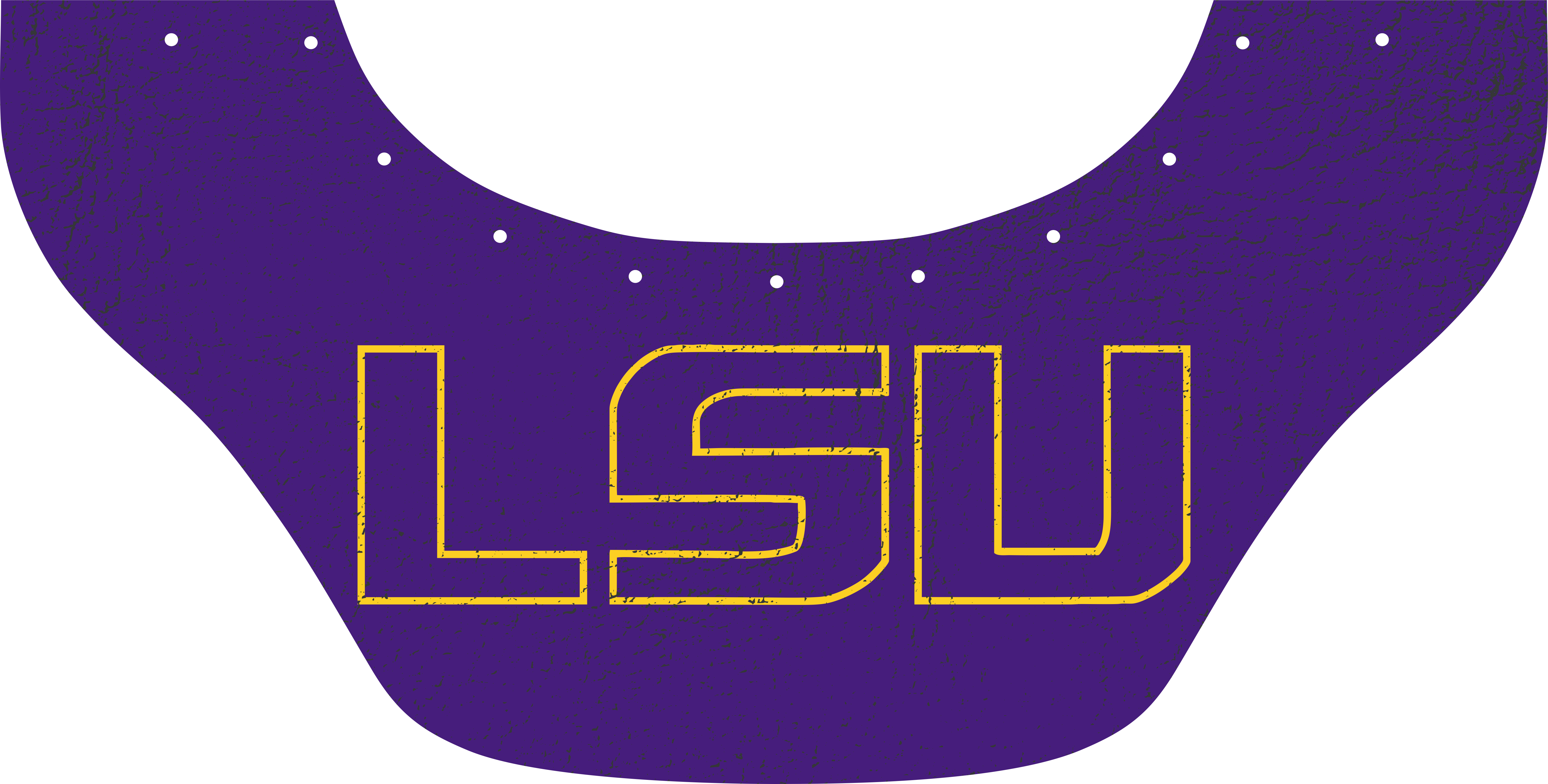 LSU Bottom Bib  by Outlaw Leather