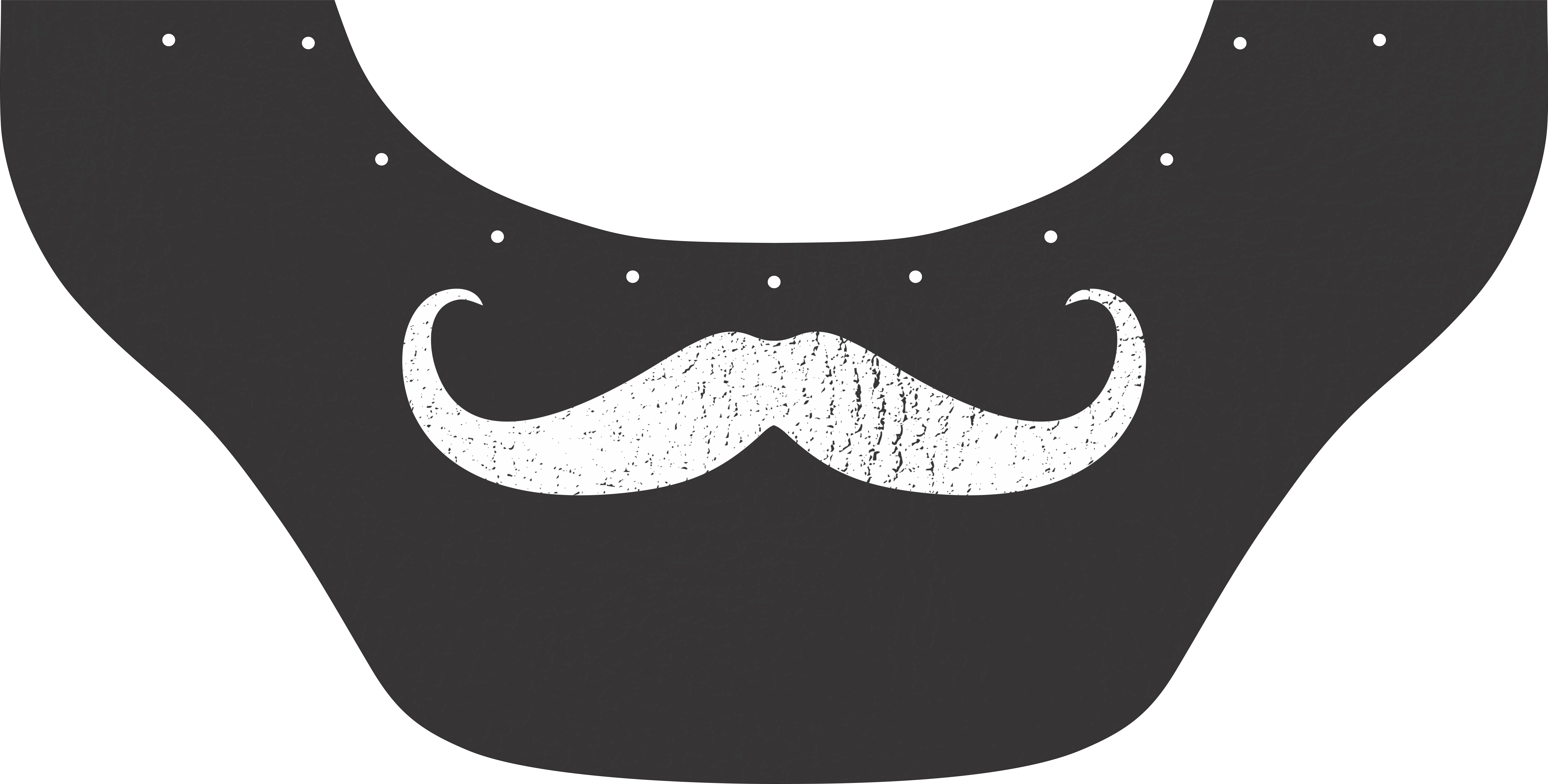 Moustache Bottom Bib  by Outlaw Leather