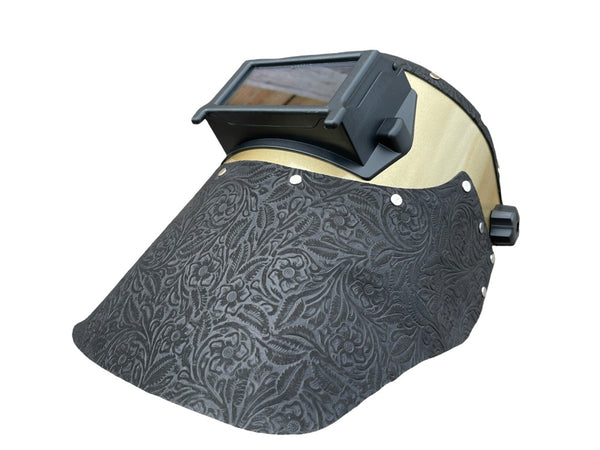 Outlaw Leather - Welding Hood - Black Floral
