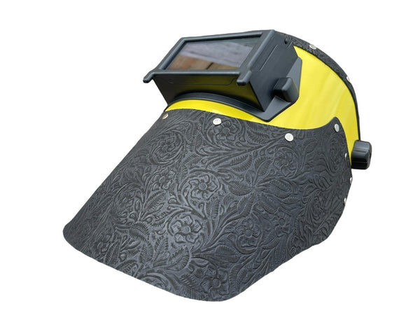 Outlaw Leather - Welding Hood - Black Floral