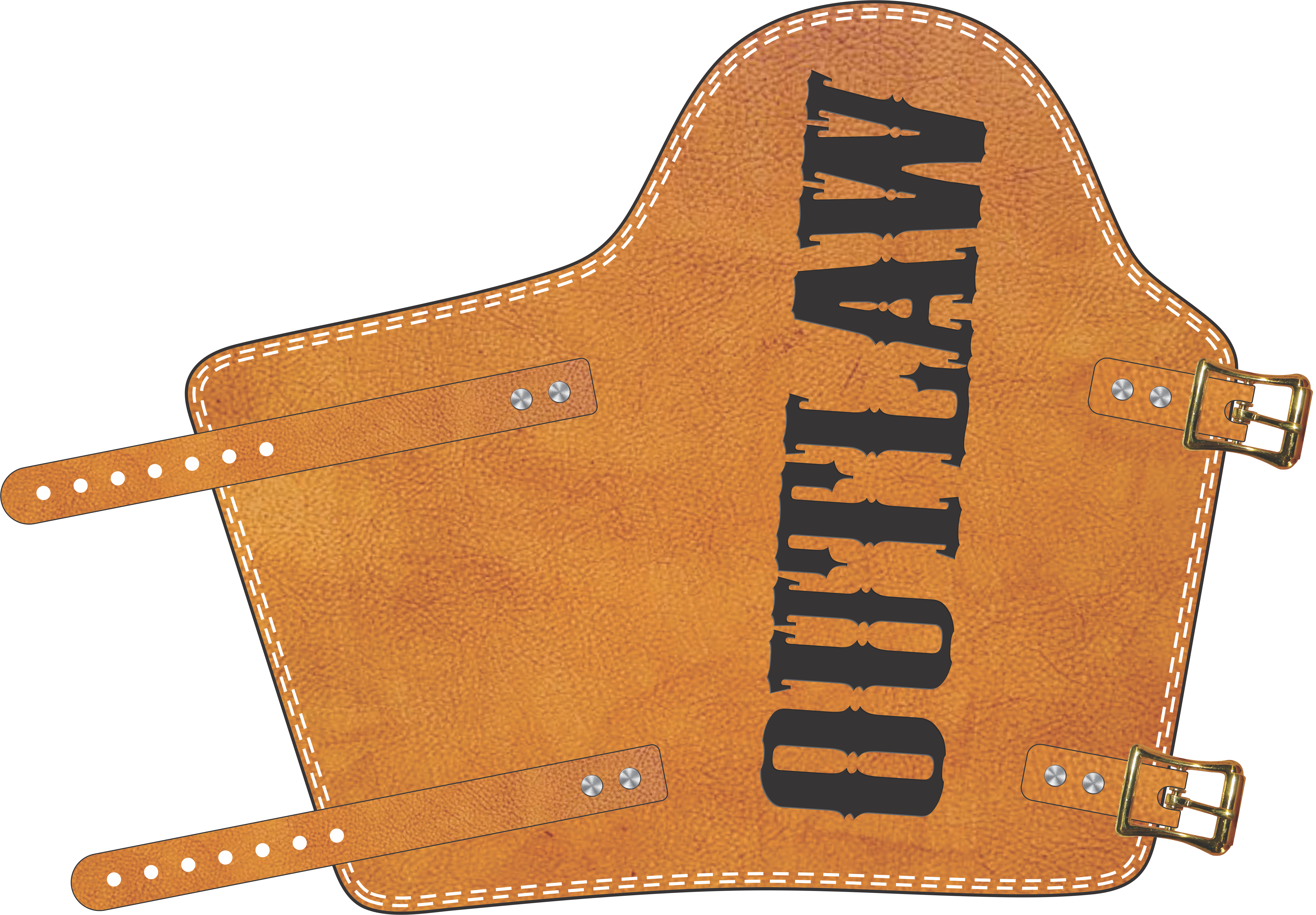 Armpad with custom name. Default Type by Outlaw Leather