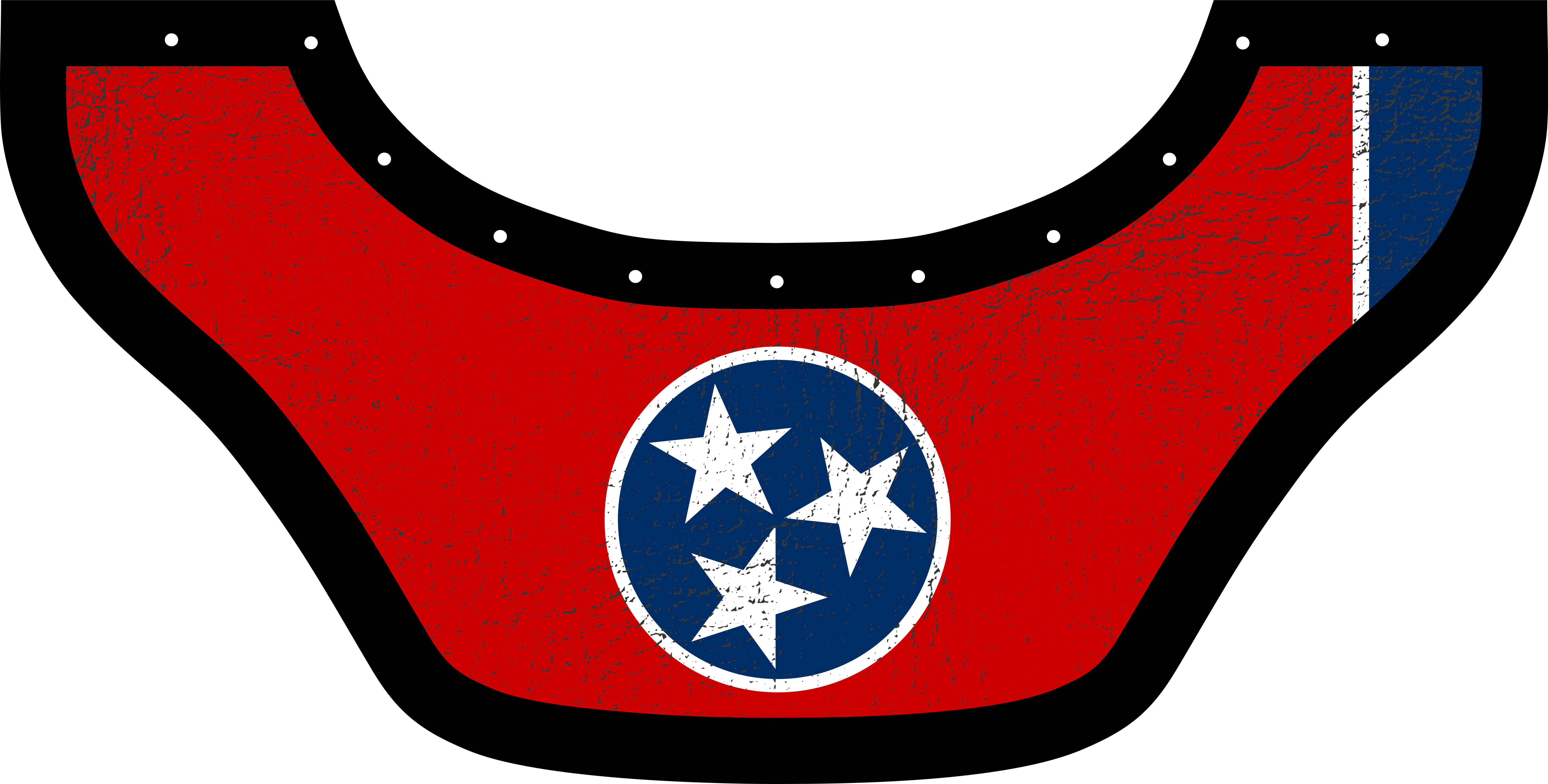 Tenesse Flag Bottom Bib  by Outlaw Leather