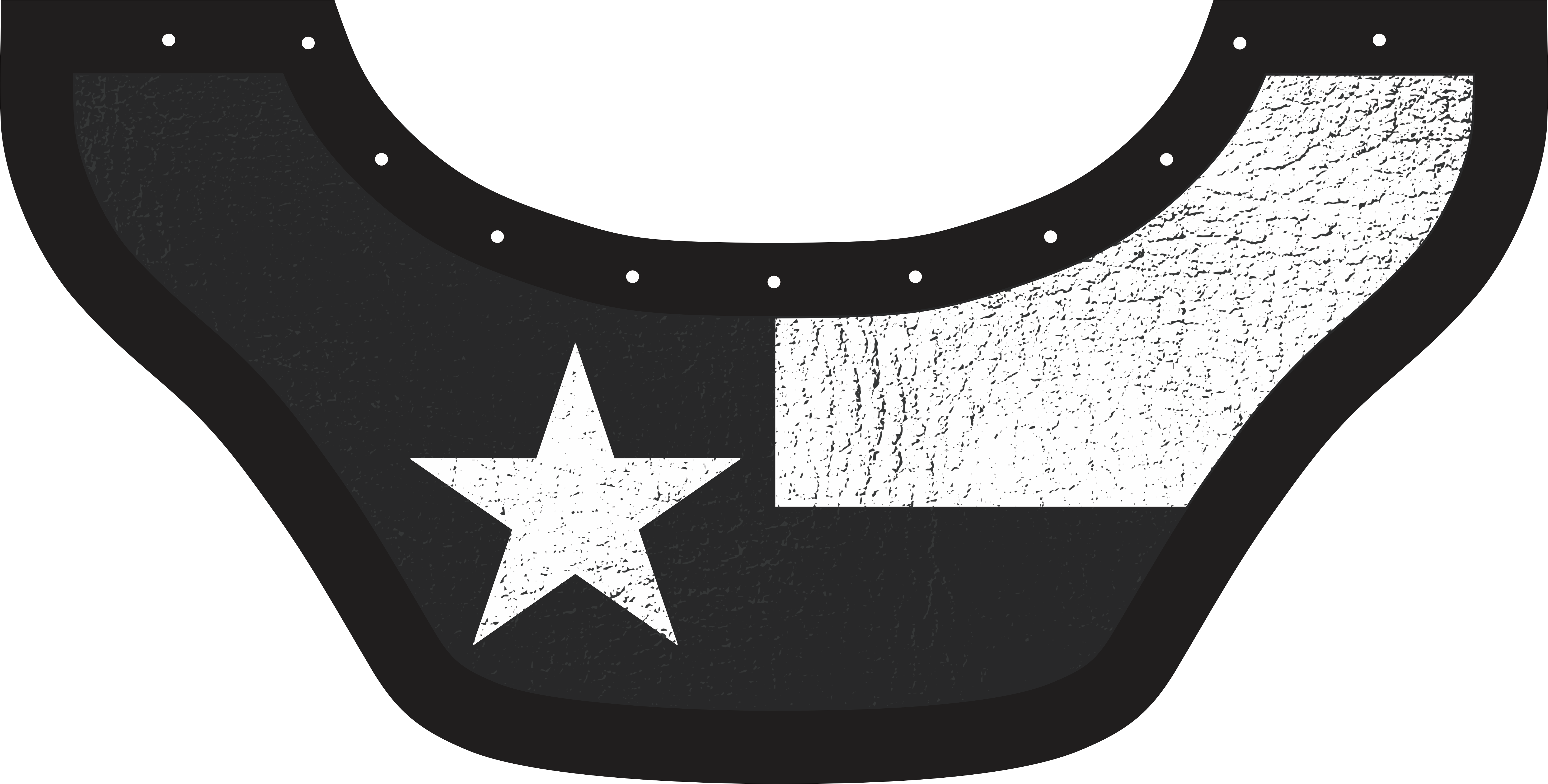 Texas Black Bottom Bib  by Outlaw Leather