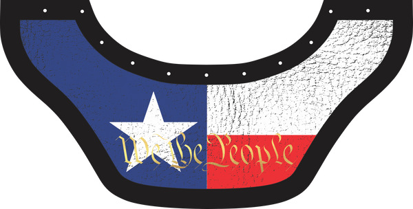 Texas We The People Bottom Bib  by Outlaw Leather