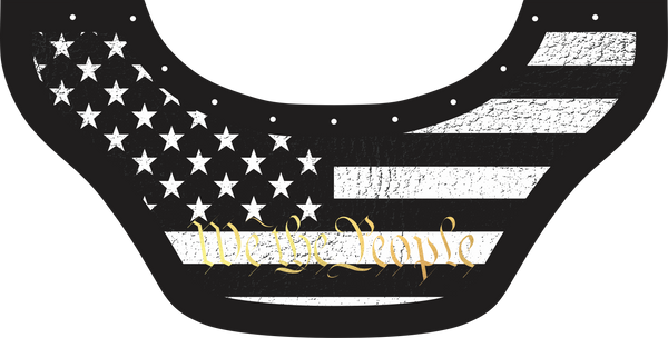USA We The People Black Bottom Bib  by Outlaw Leather