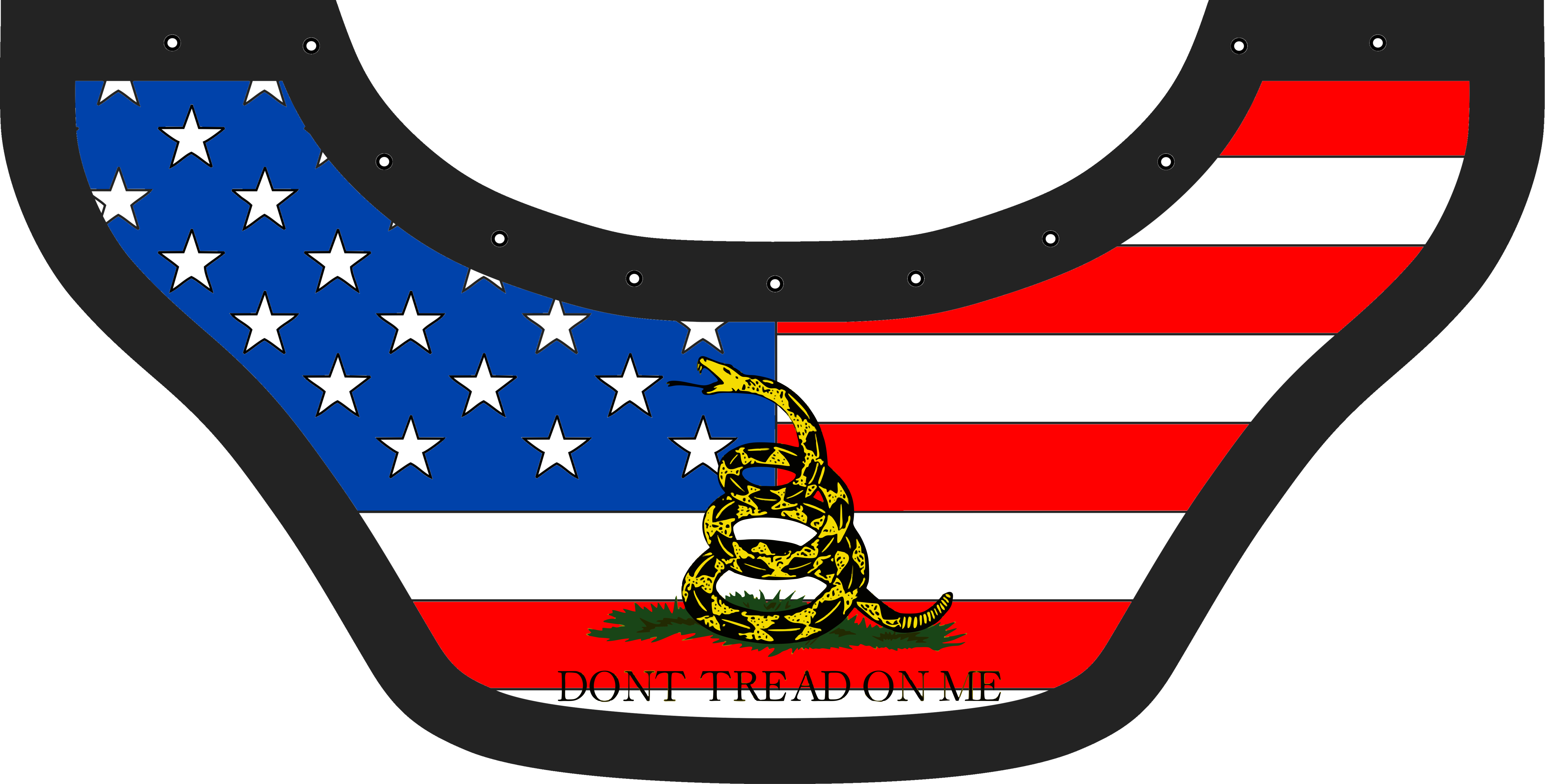 USA DTOM Original Bib  by Outlaw Leather