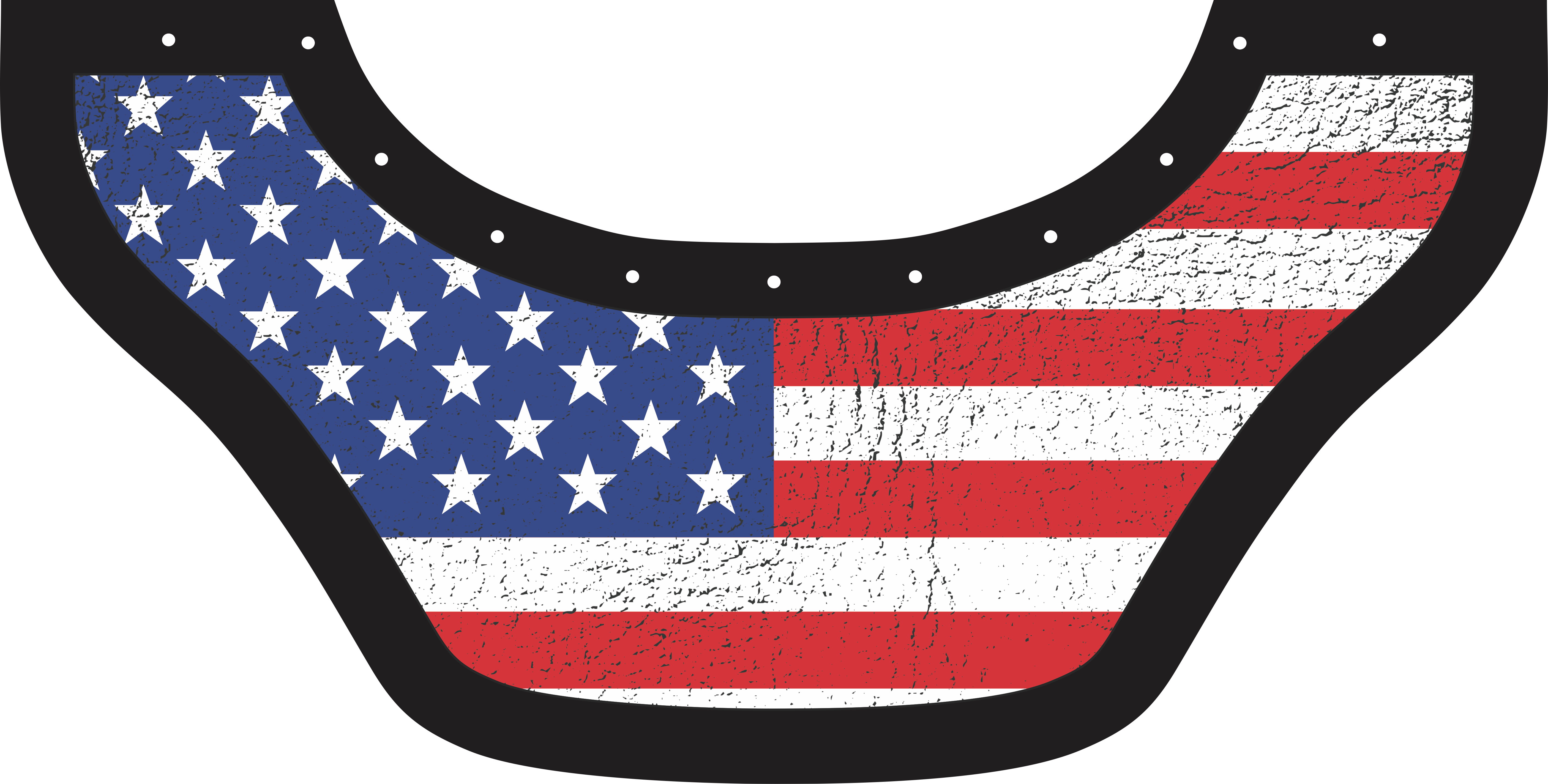 USA Bottom Bib  by Outlaw Leather