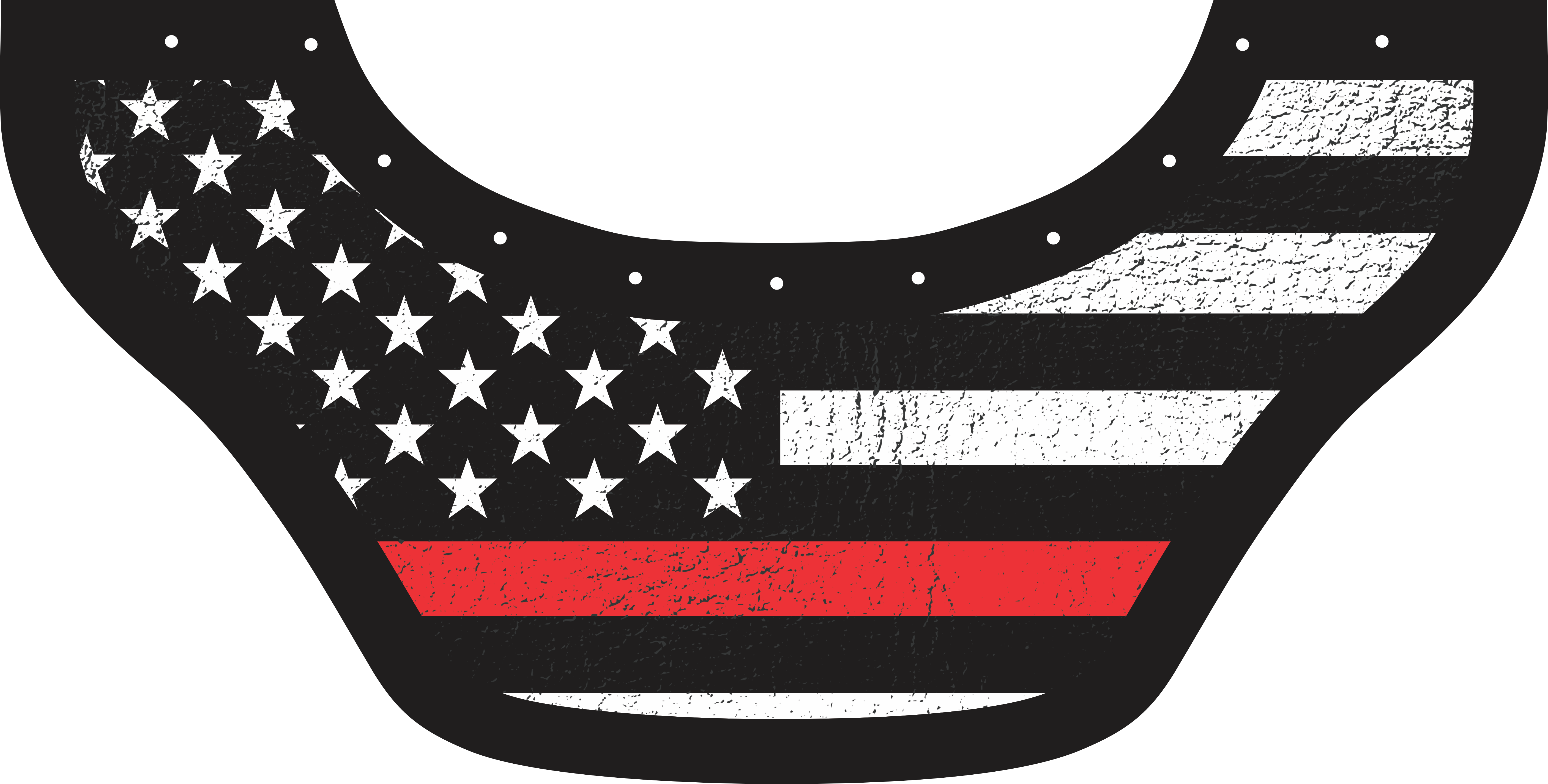 Red Lives Bottom Bib  by Outlaw Leather