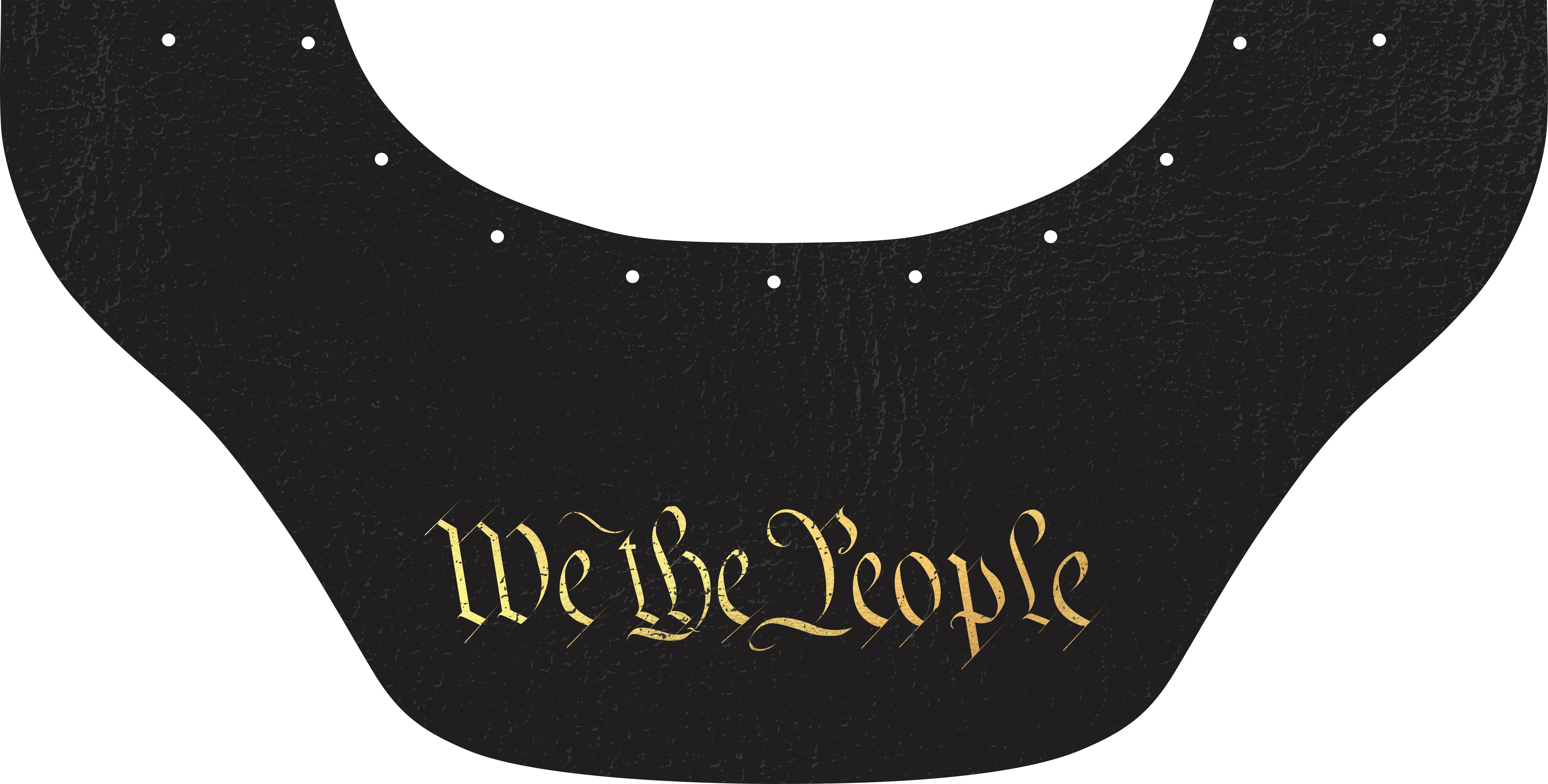 We The People Bottom Bib  by Outlaw Leather