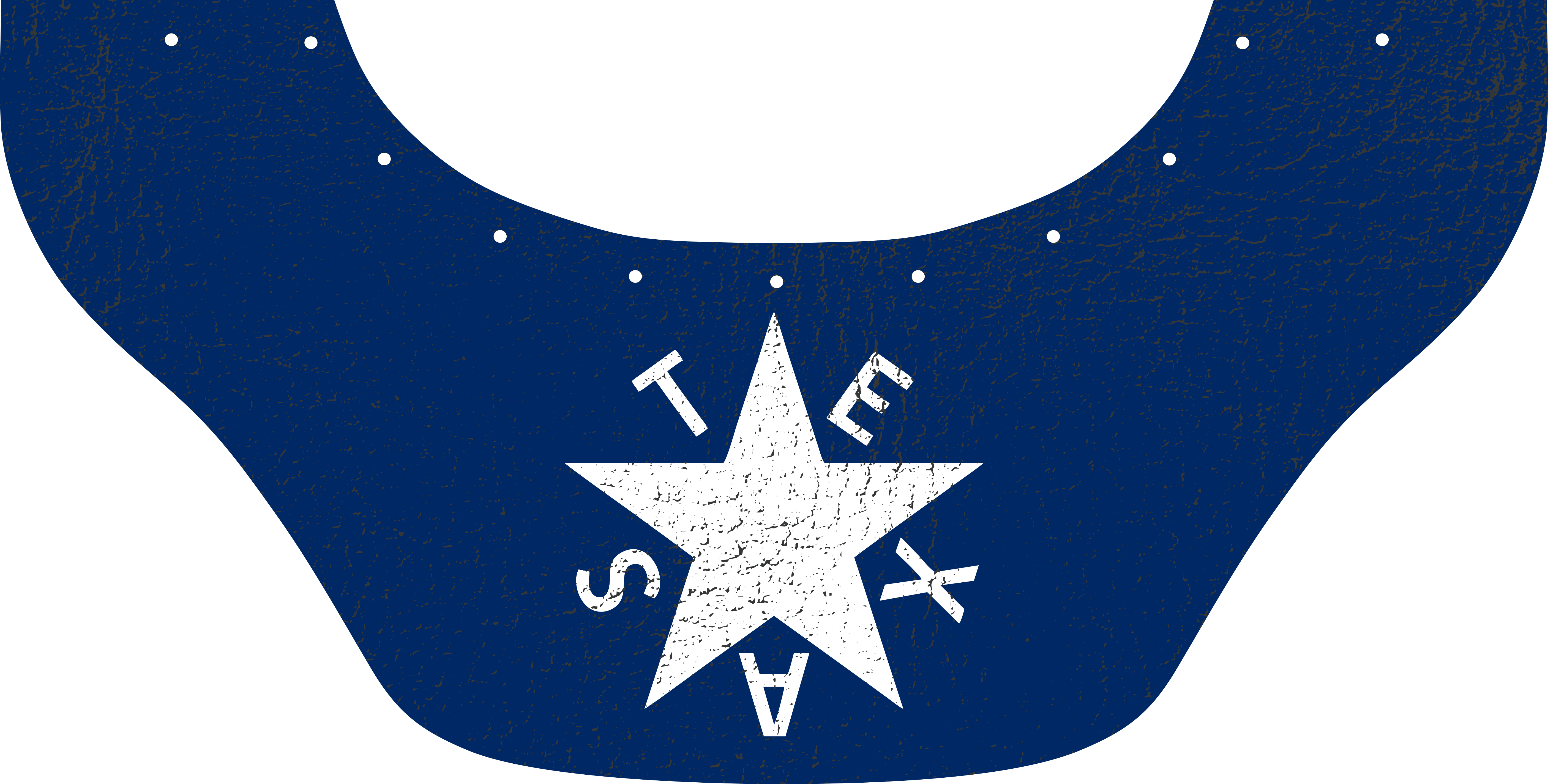 First Republic Of Texas Flag Bottom Bib  by Outlaw Leather