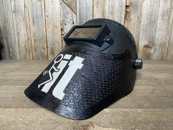 Outlaw Leather - Welding Hood - F*** it white