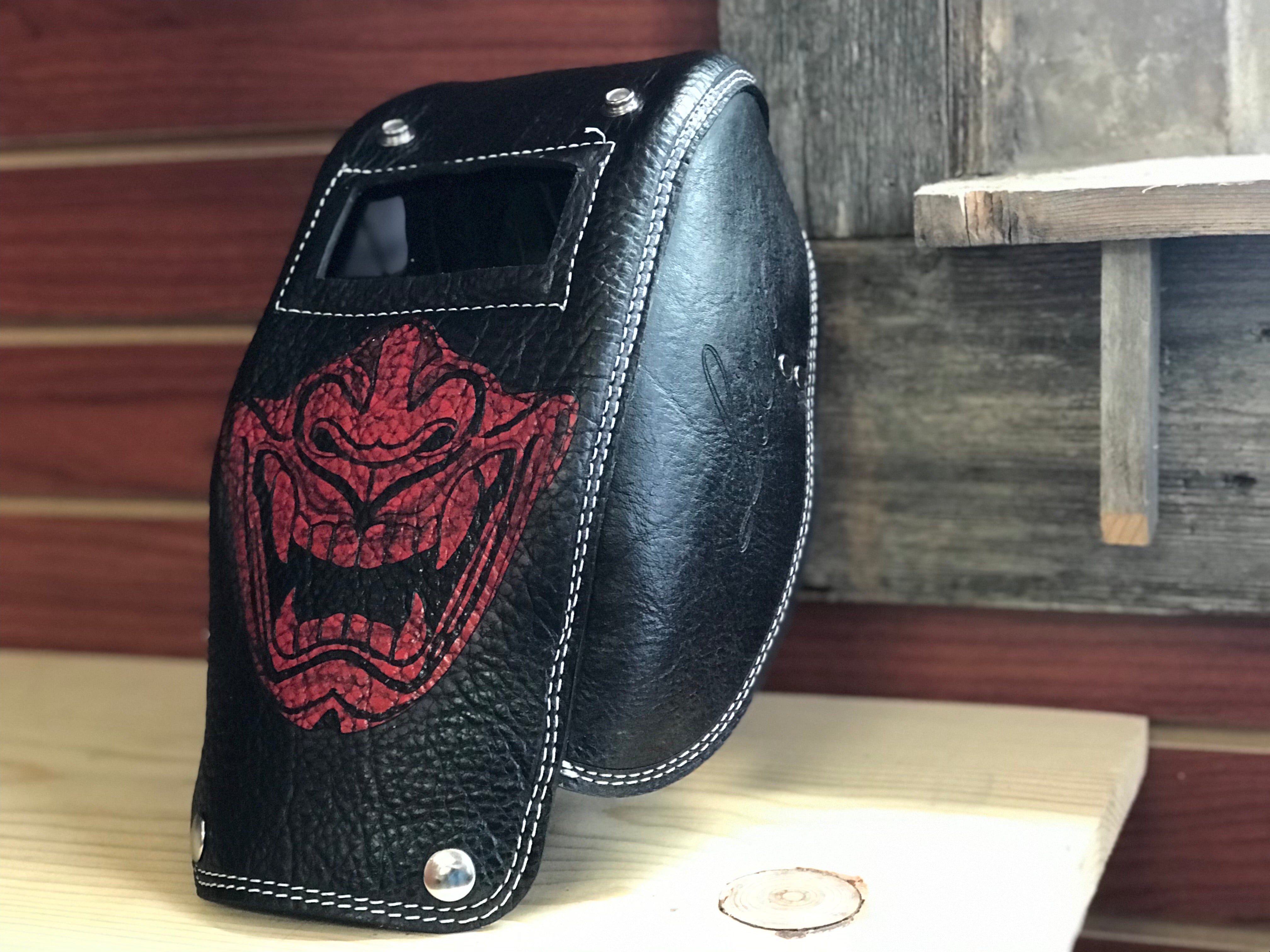 Samurai Pocket Welding Mask  by Outlaw Leather