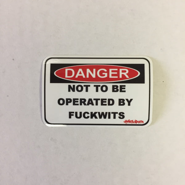 Danger Stickers  by Outlaw Leather.