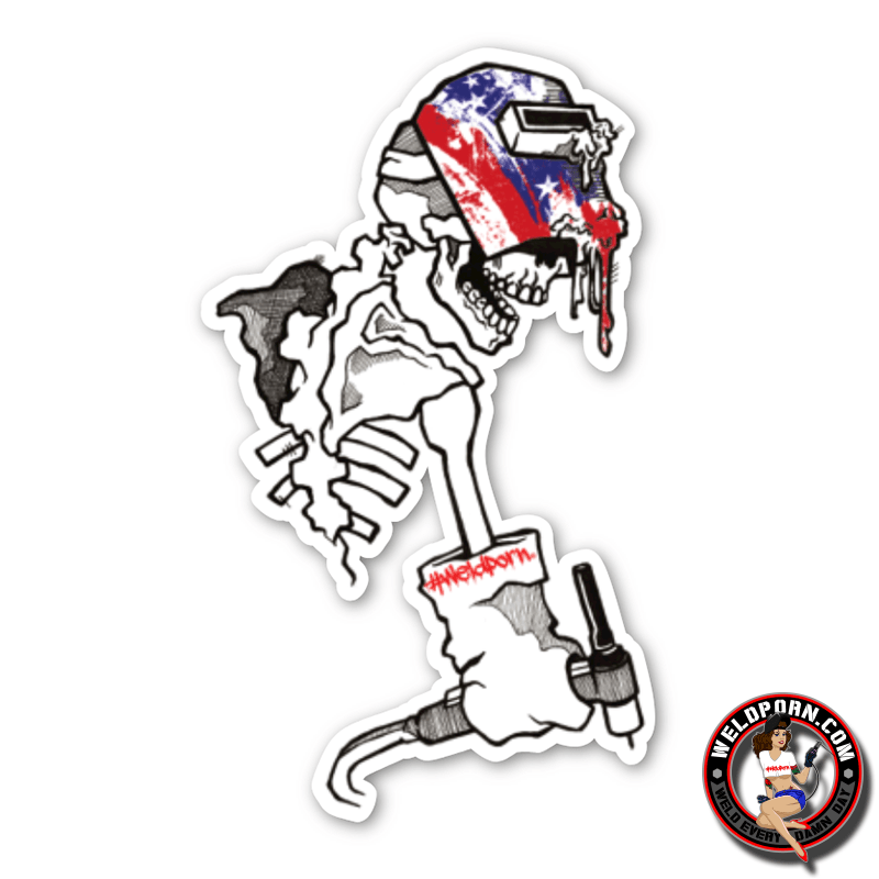 Weldporn Skeleton Slap  by Outlaw Leather.